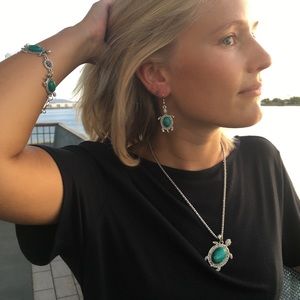 Sea Turtle jewelry set 3 pc.